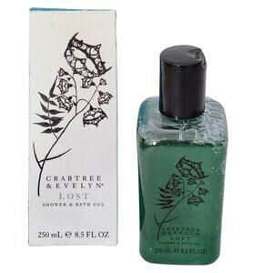 Crabtree & Evelyn Lost Shower & Bath Gel 8.5 oz. Green Square NEW RARE